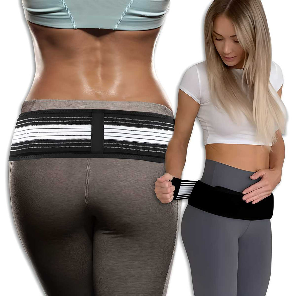 Comfortable back brace for men and women with adjustable straps for support and relief during activities