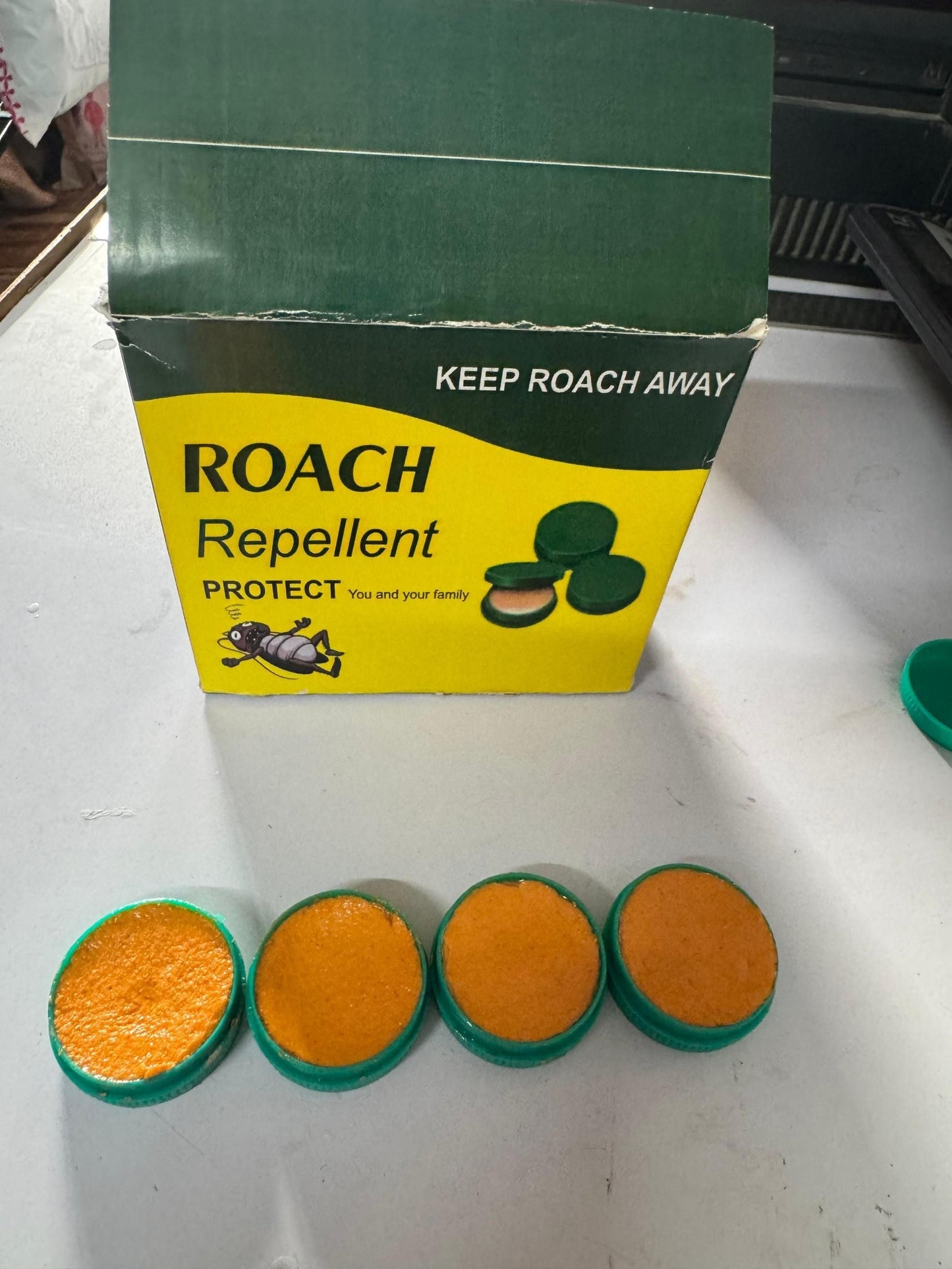 Four roach repellent traps from b3ejyj-8w for effective cockroach killer gel protection