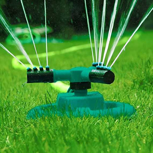 360 degree garden sprinkler designed for efficient watering on lawns and gardens