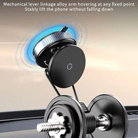 360 degree phone holder with high load damping shaft for stable phone support in vehicles