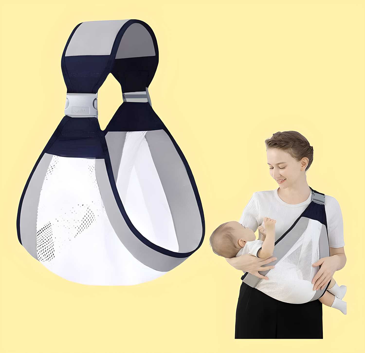 Comfortable baby carrier newborn to toddler with breathable mesh design for easy carrying