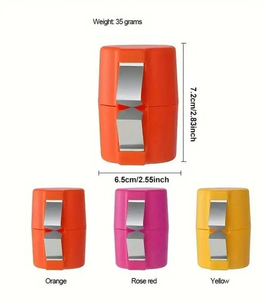 Best egg cutting tool in orange, yellow, pink with compact design for precise egg slicing