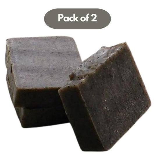 Pack of 2 black dishwashing soap bars for effective cleaning and grease removal