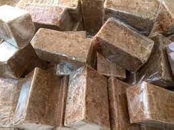 Pack of black dishwashing soap bars wrapped for easy storage and use in kitchens
