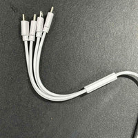 Flexible compact car charging cables with multiple connectors for efficient charging