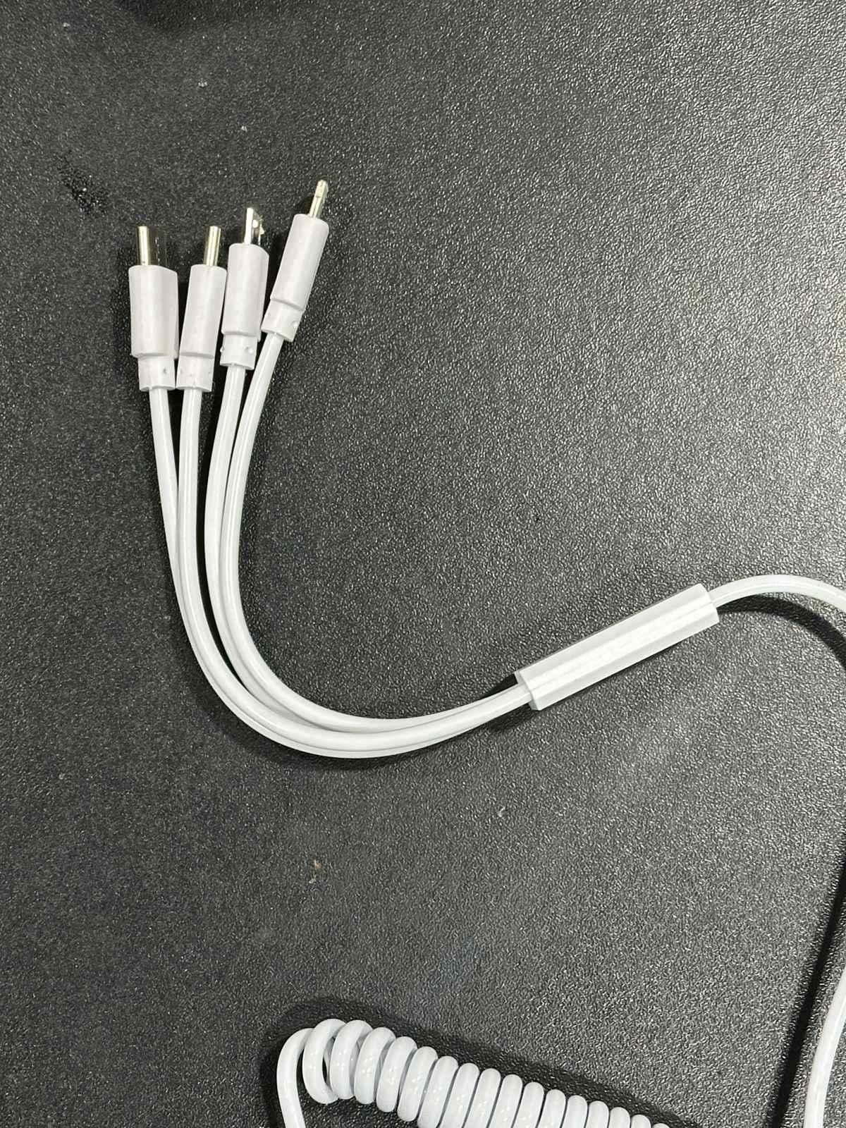 Flexible compact car charging cables with multiple connectors for efficient charging