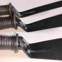 Set of three durable khurpa for gardening with ergonomic rubberized handles for comfort