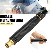 Durable metal high pressure washer nozzle designed to prolong service life for efficient cleaning