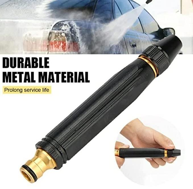 Durable metal high pressure washer nozzle designed to prolong service life for efficient cleaning