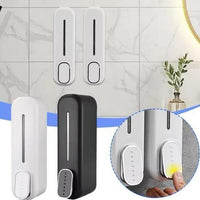 Wall mounted soap dispenser pack featuring sleek designs in black and white for modern bathrooms