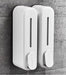 Elegant wall mounted soap dispenser pack in white for easy bathroom organization